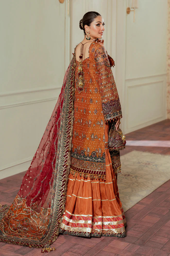 03-Piece Embroidered Mysoori Suit With Organza Dupatta | Ready To Wear