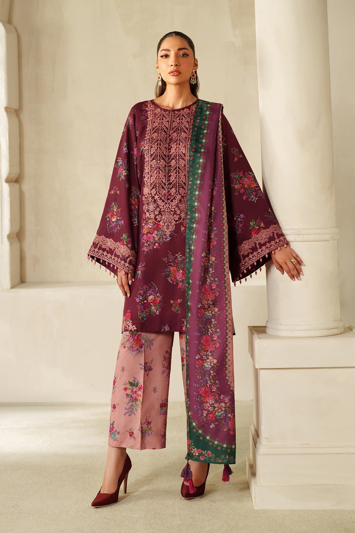 3 Piece Premium Printed Embroidered Lawn Dress