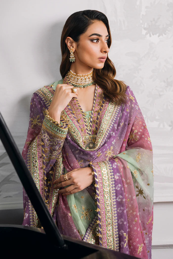 03-Piece Chiffon Suit With Sequence Embroidery | Ready To Wear