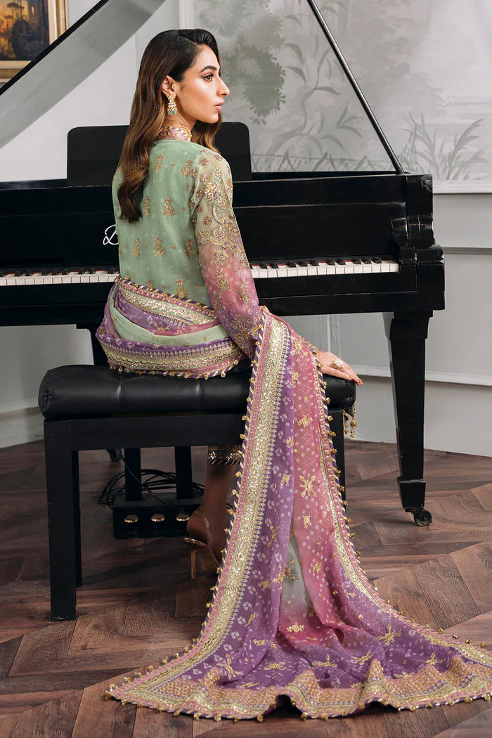 03-Piece Chiffon Suit With Sequence Embroidery | Ready To Wear