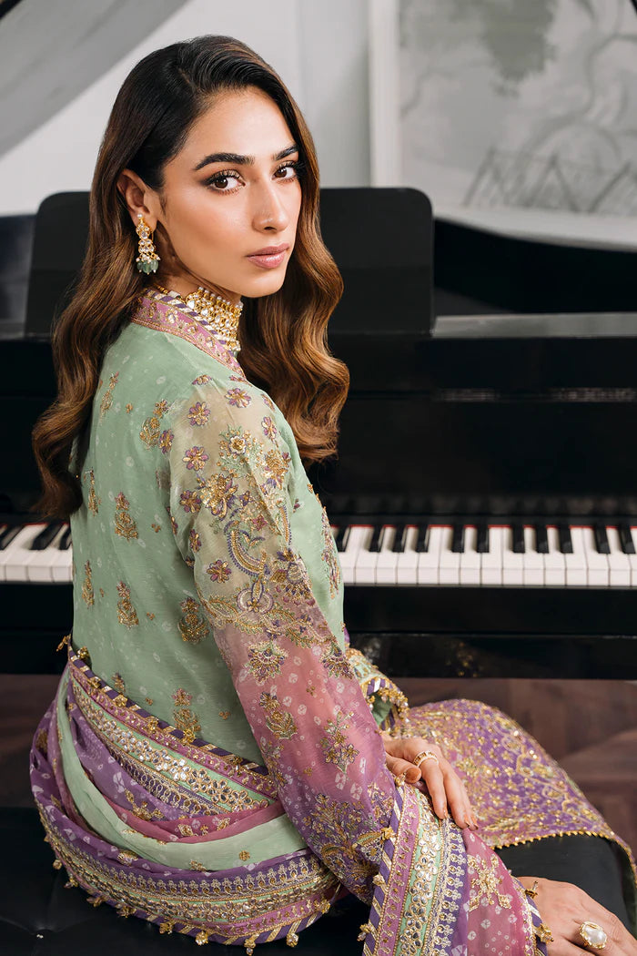 03-Piece Chiffon Suit With Sequence Embroidery | Ready To Wear