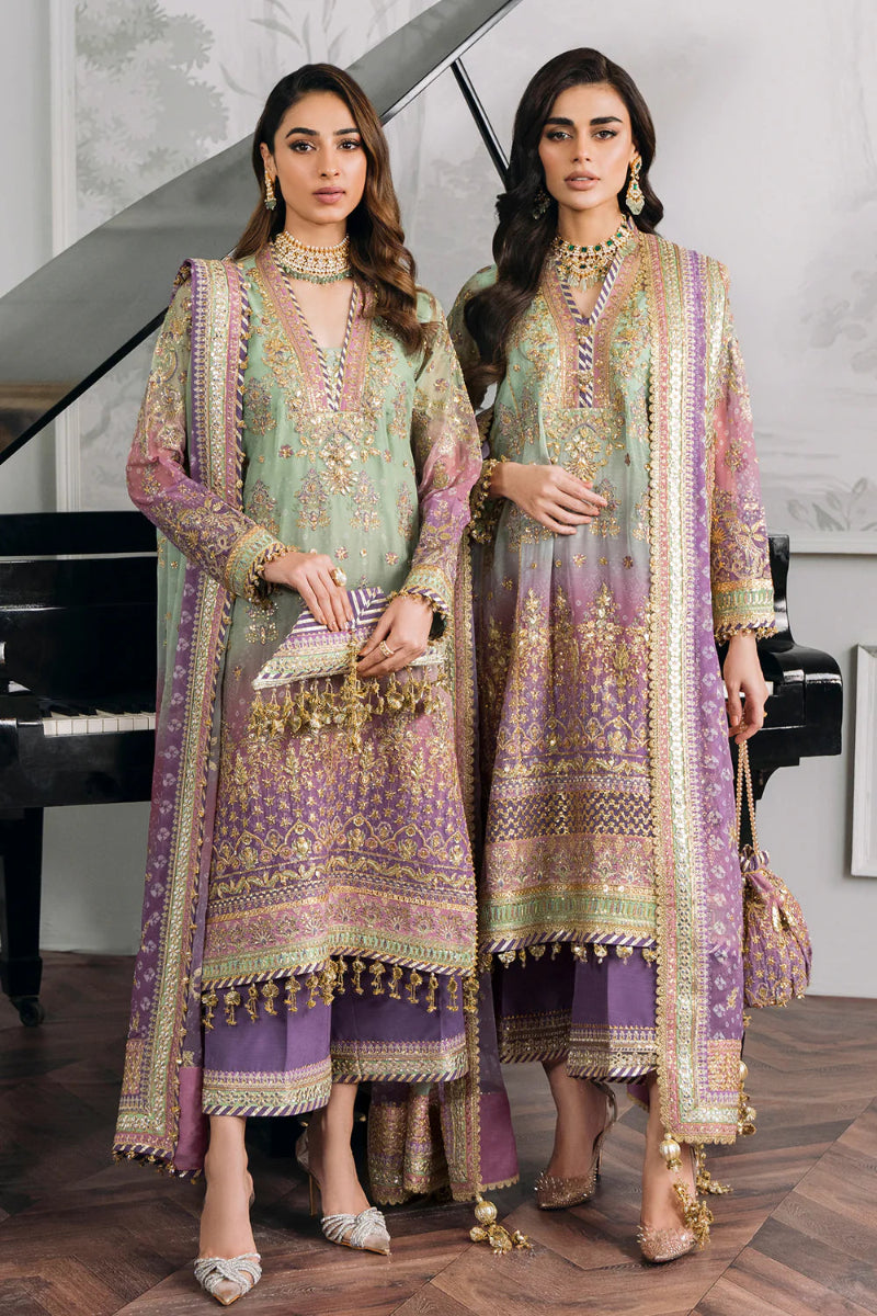 03-Piece Chiffon Suit With Sequence Embroidery | Ready To Wear