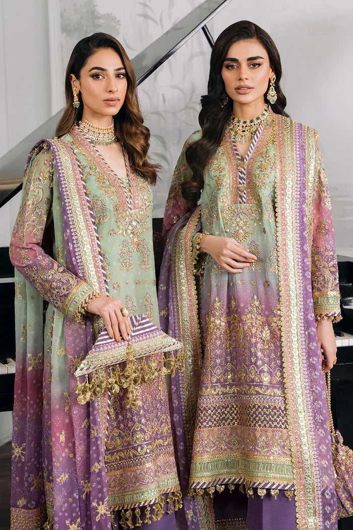 03-Piece Chiffon Suit With Sequence Embroidery | Ready To Wear