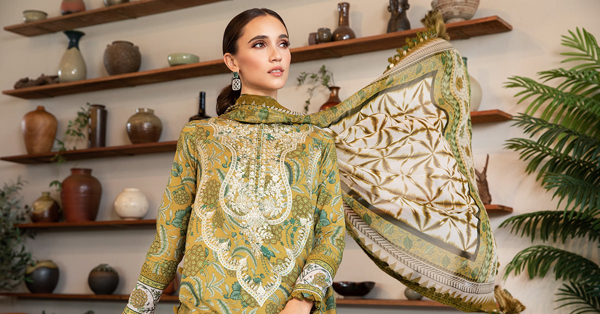 3 Piece Stitched Printed Lawn Suit
