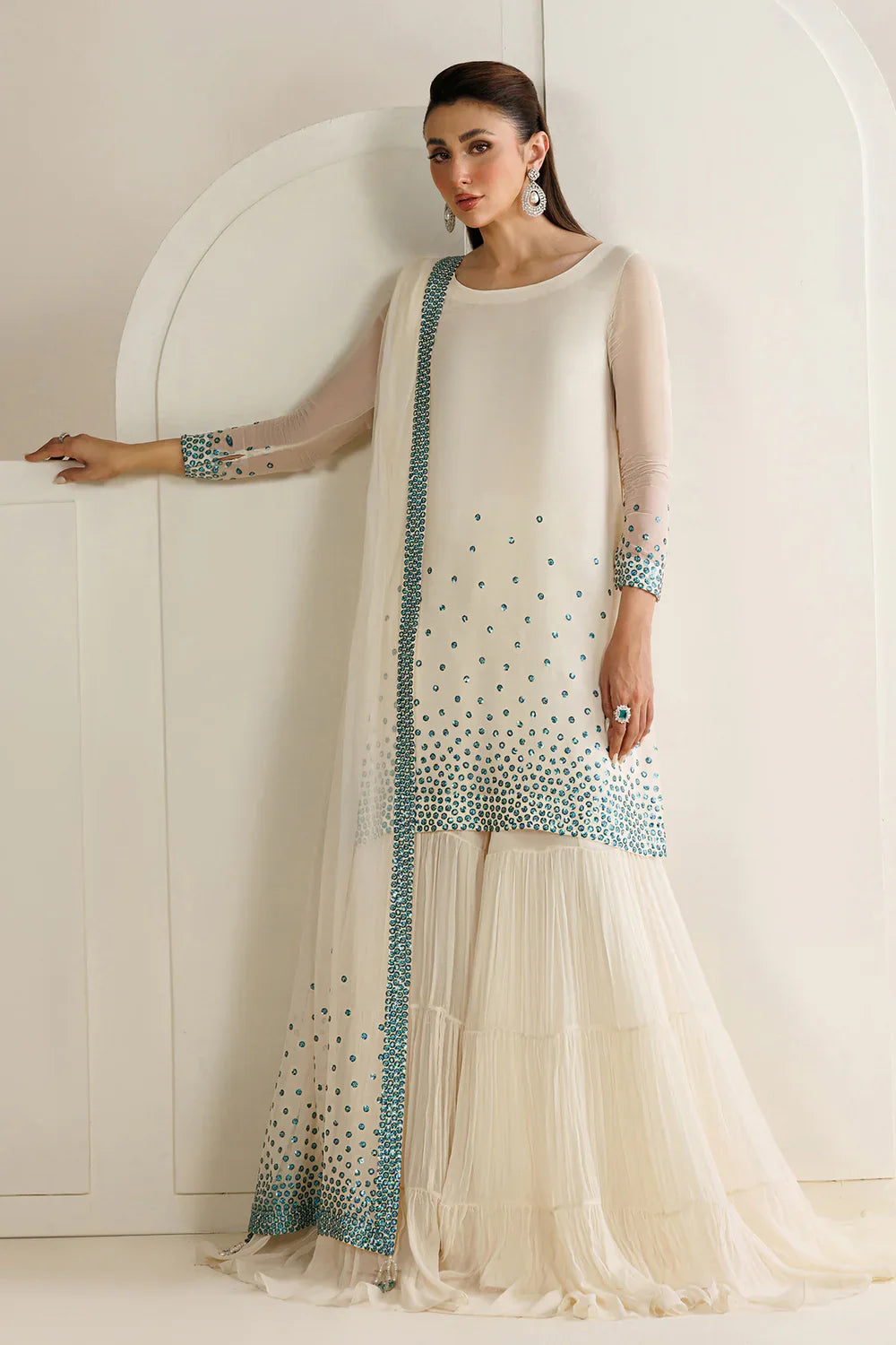 03-Piece Embroidered Chiffon Suit | Ready To Wear