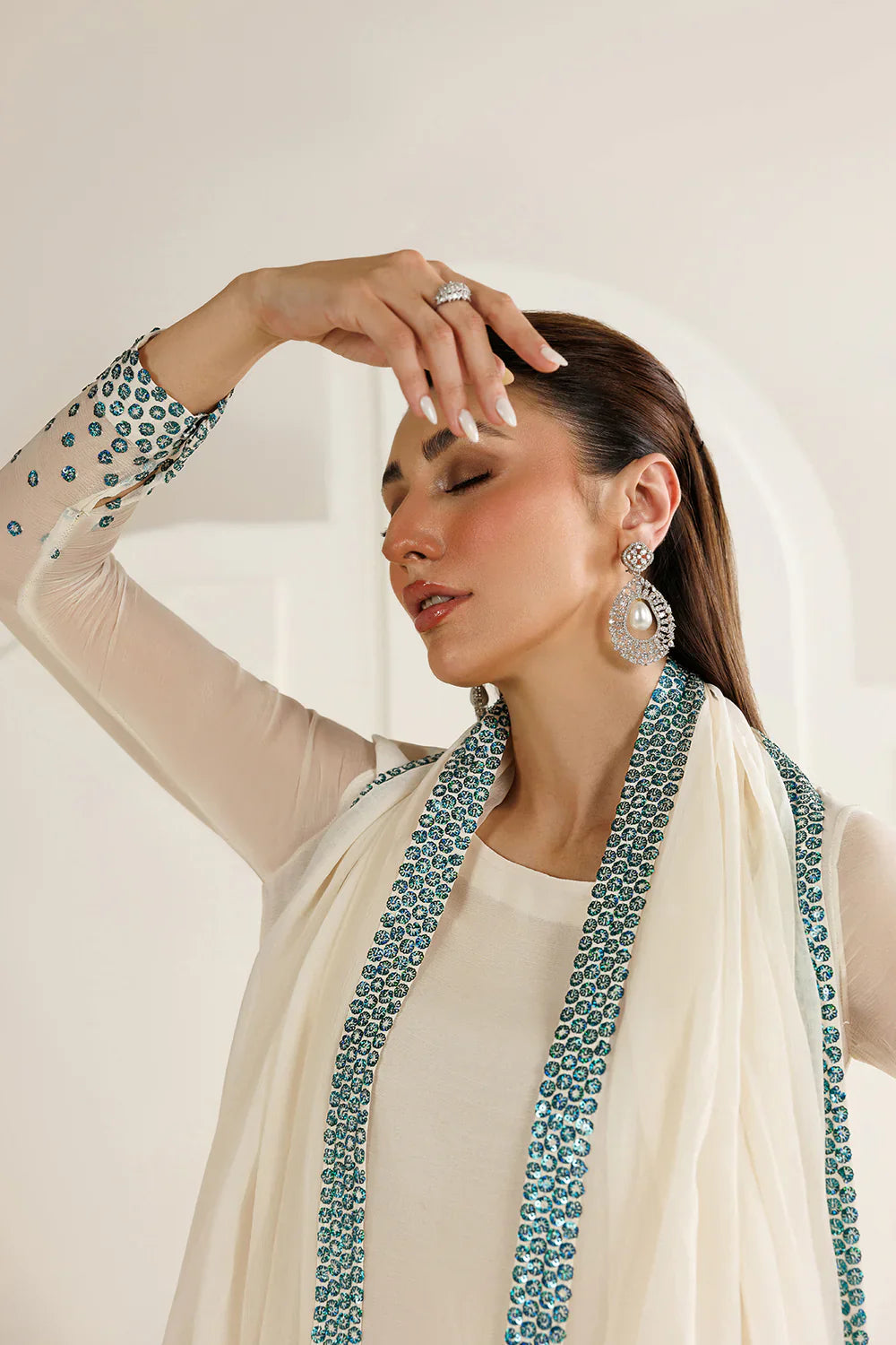 03-Piece Embroidered Chiffon Suit | Ready To Wear