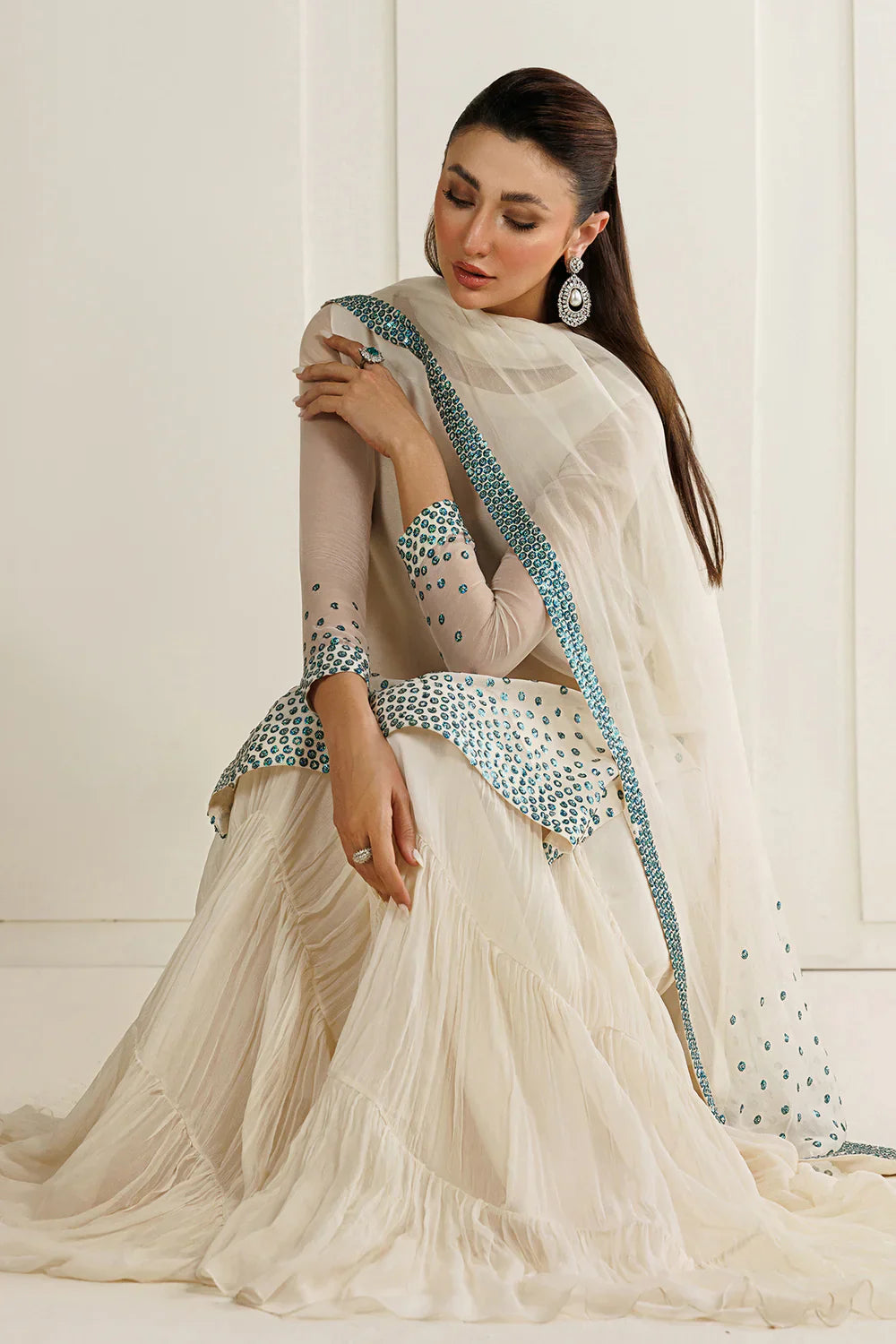 03-Piece Embroidered Chiffon Suit | Ready To Wear