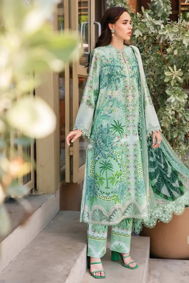 03-Piece Printed Lawn Suit - Ready To Wear
