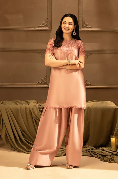 03-Piece Shamoz Silk Suit With Organza Dupatta | Ready To Wear