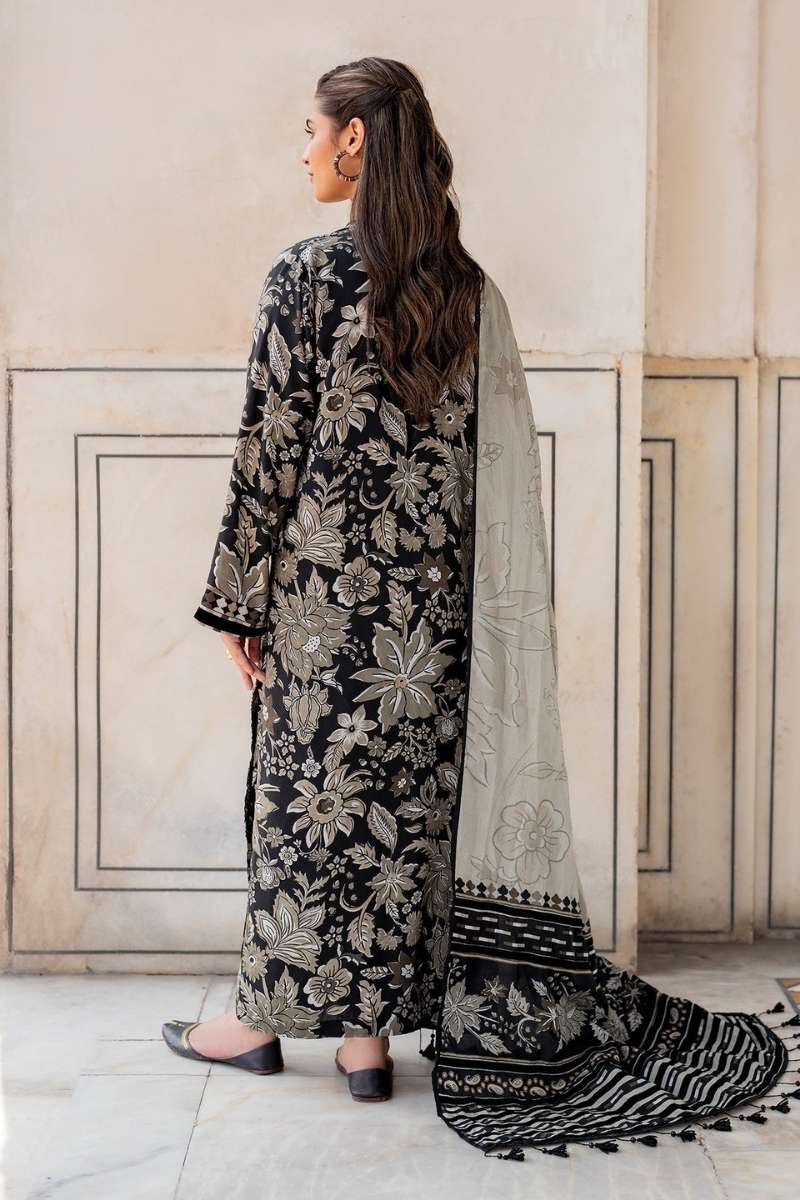 3Pcs Digital Print Summer Lawn Suit Suit Stitched