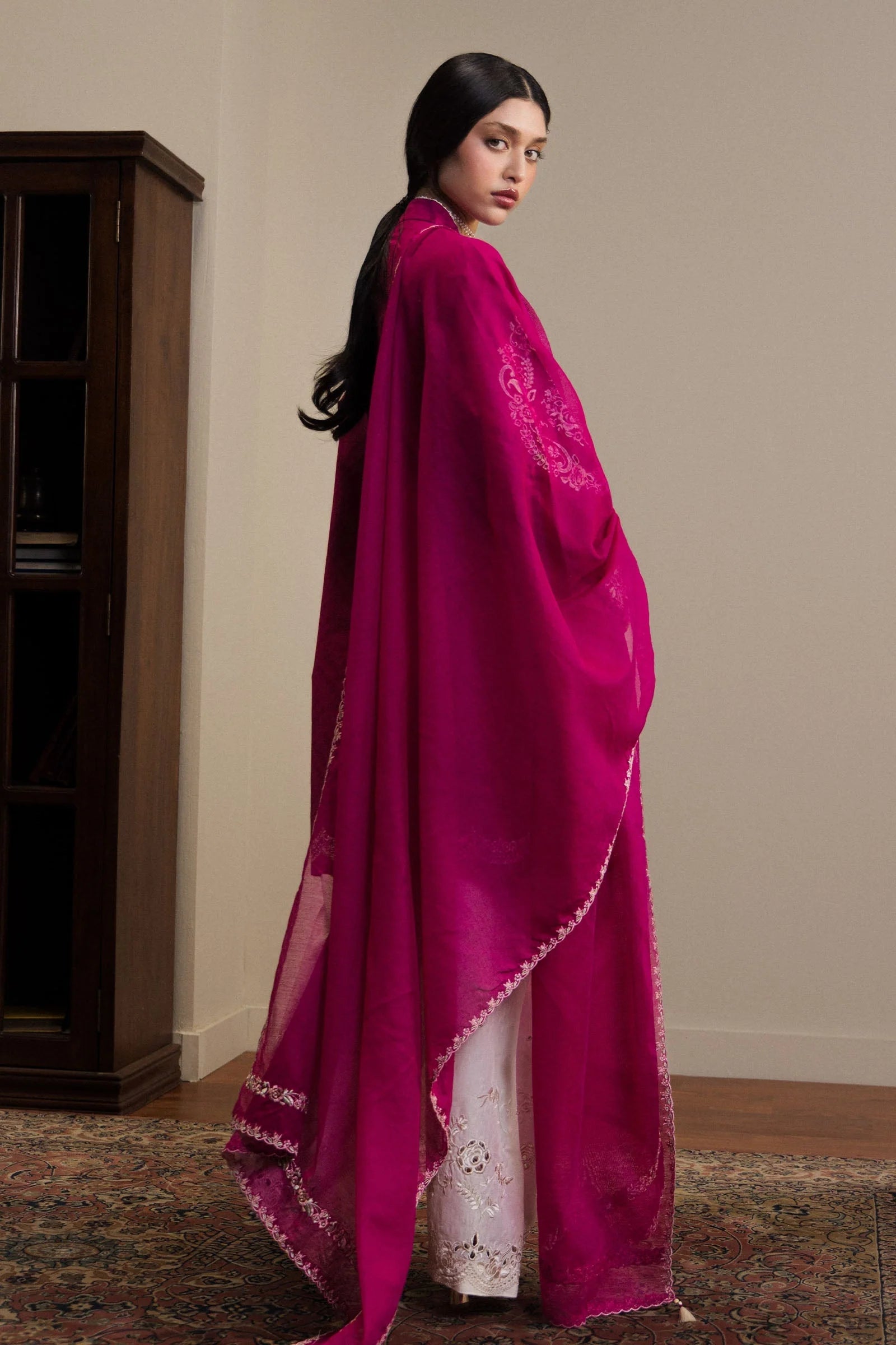 03-Piece Lawn Suit With Embroidery | Ready To Wear