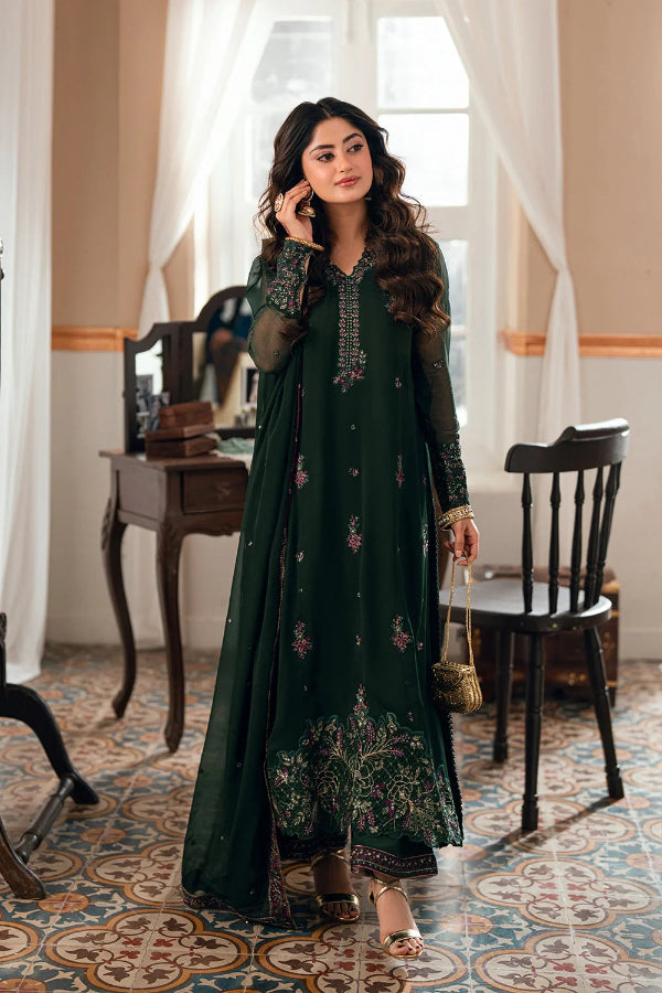 03-Piece Embroidered Chiffon Suit | Ready To Wear