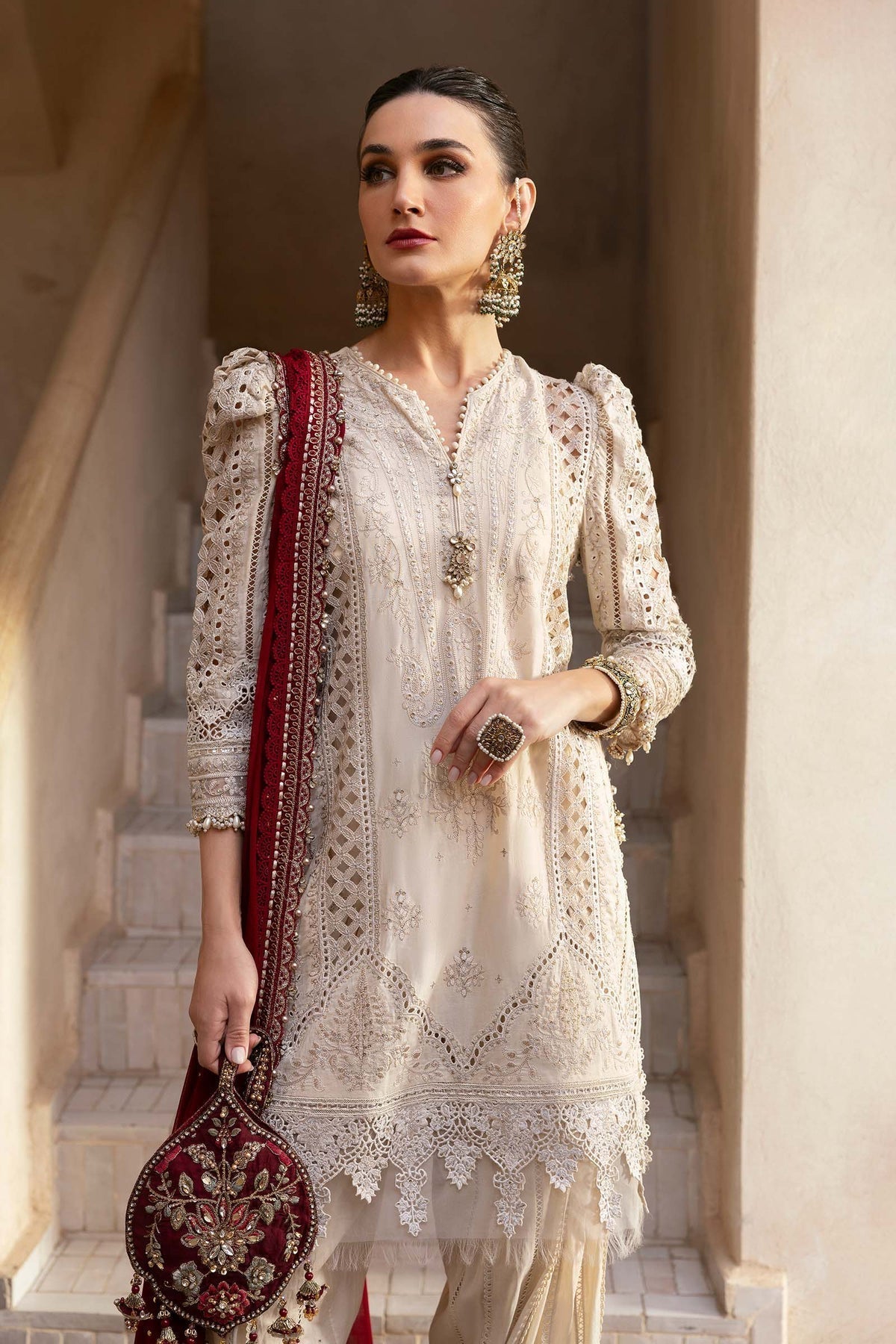 Maria B Luxury Lawn Chicken Kari Partywear Dress