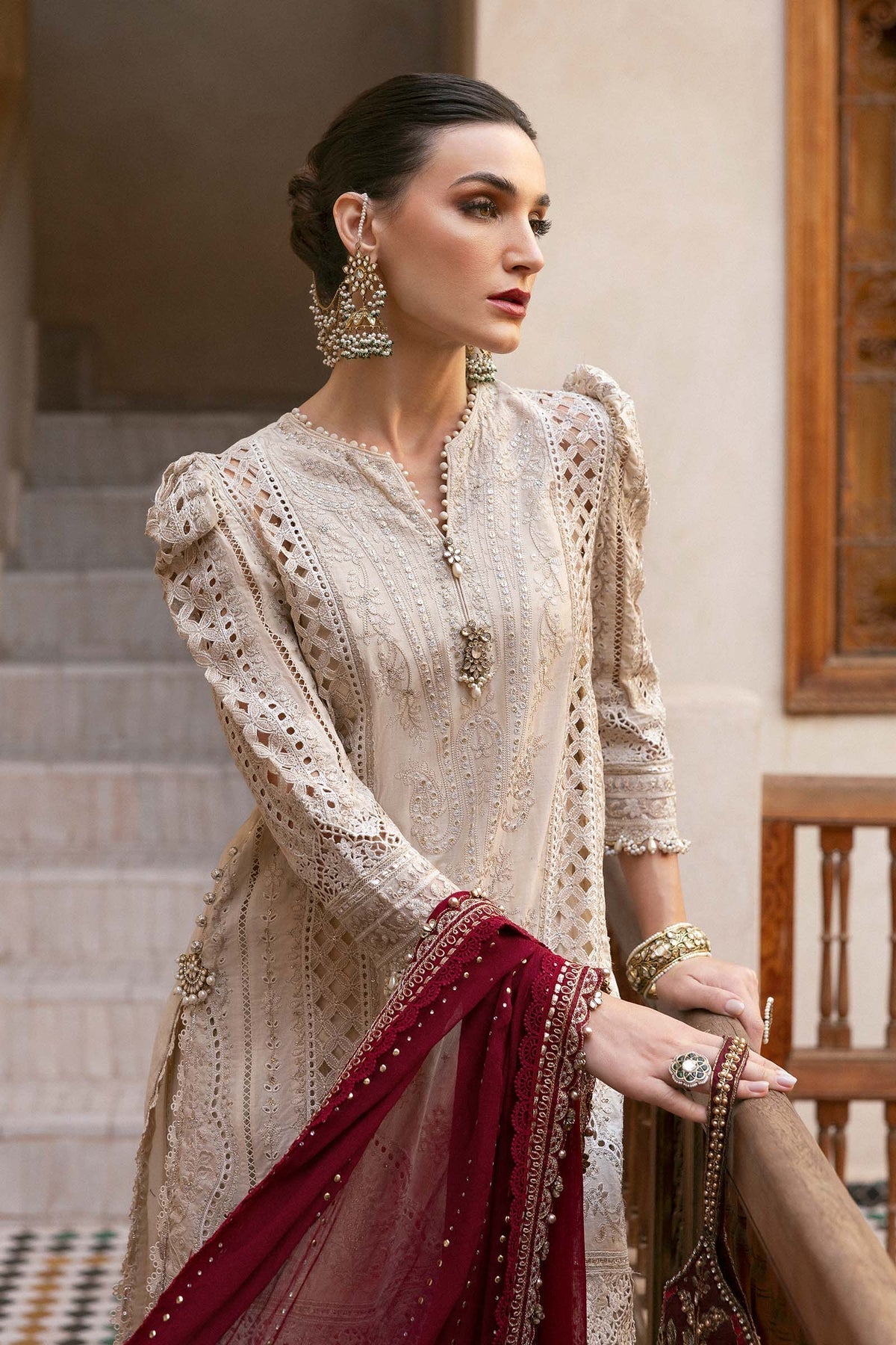 Maria B Luxury Lawn Chicken Kari Partywear Dress
