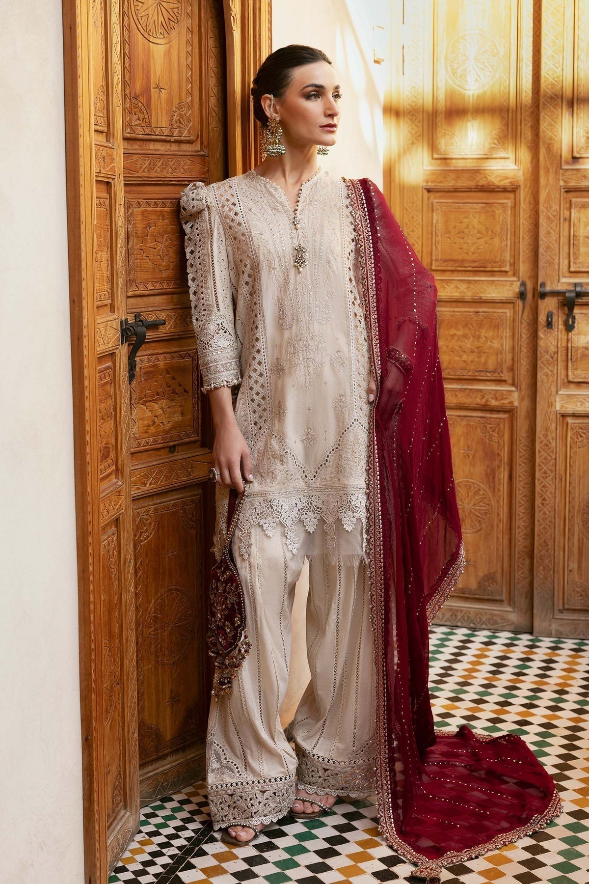 Maria B Luxury Lawn Chicken Kari Partywear Dress