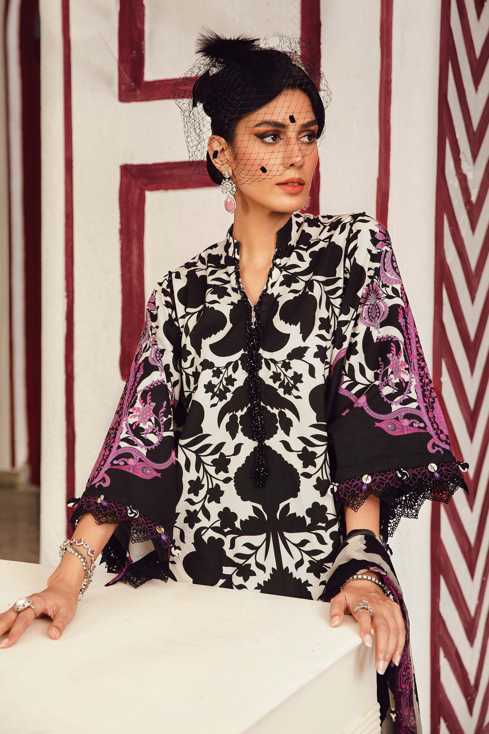 3 Piece Stitched Embroidered Printed Lawn Ready To Wear