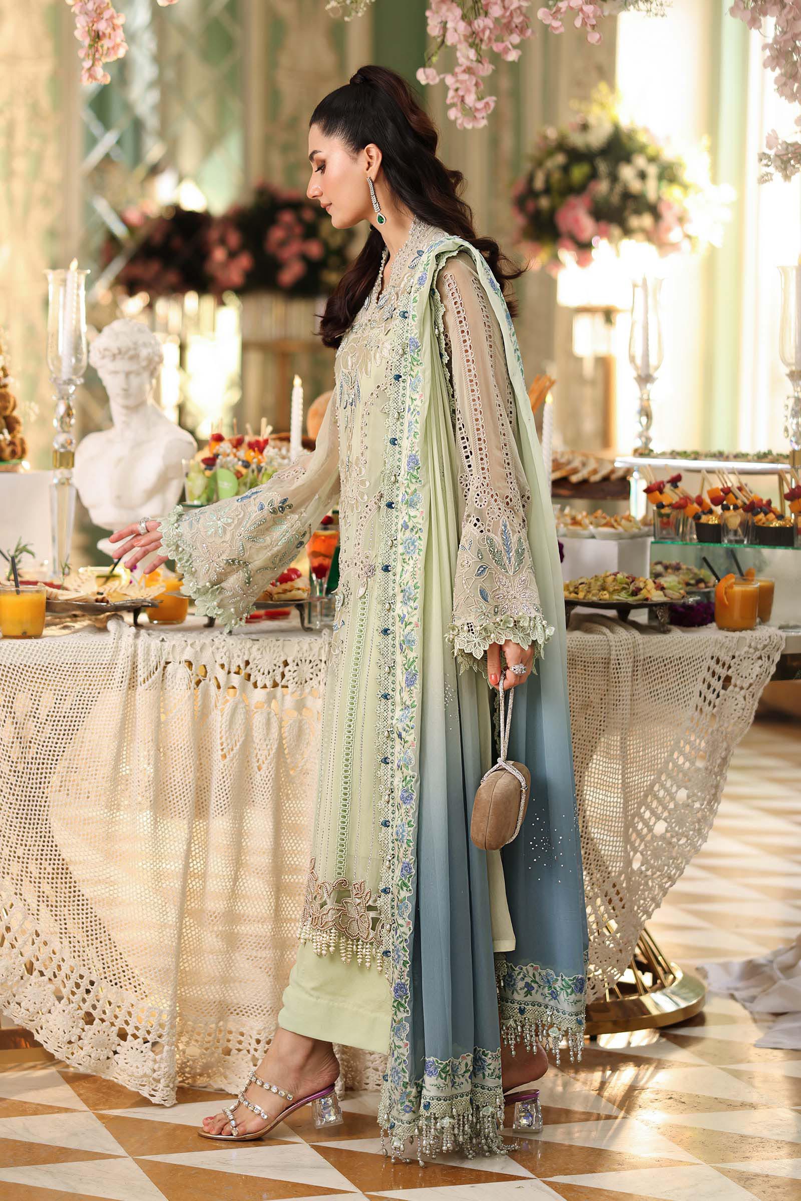 03-Piece Chiffon Suit With Embroidery | Ready To Wear