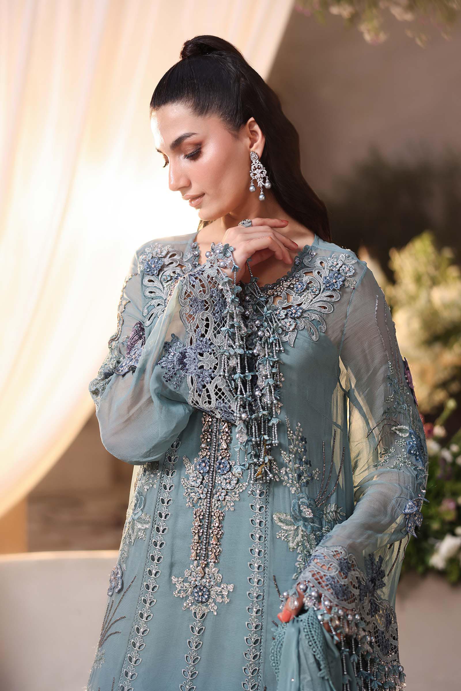03-Piece Embroidered Cotton Suit With Silk Dupatta | Ready To Wear