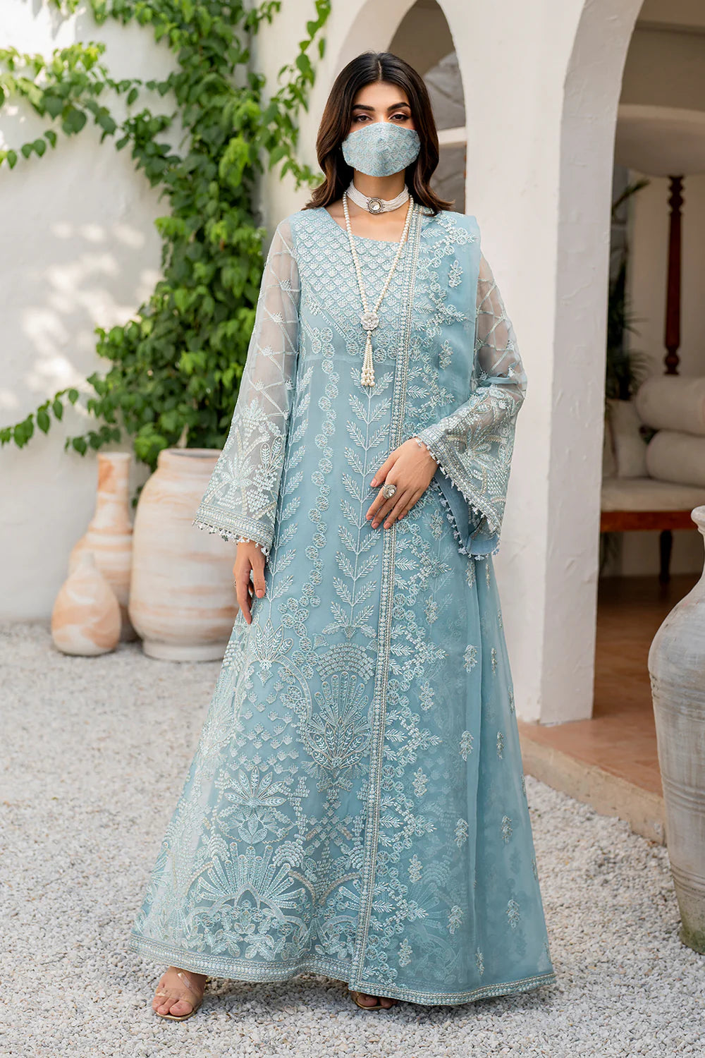 03-Piece Chiffon Suit With Heavy Embroidery | Ready To Wear