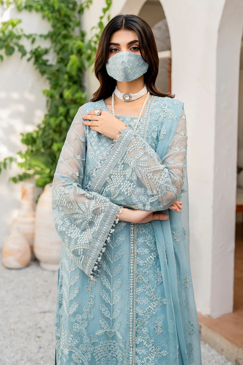 03-Piece Chiffon Suit With Heavy Embroidery | Ready To Wear