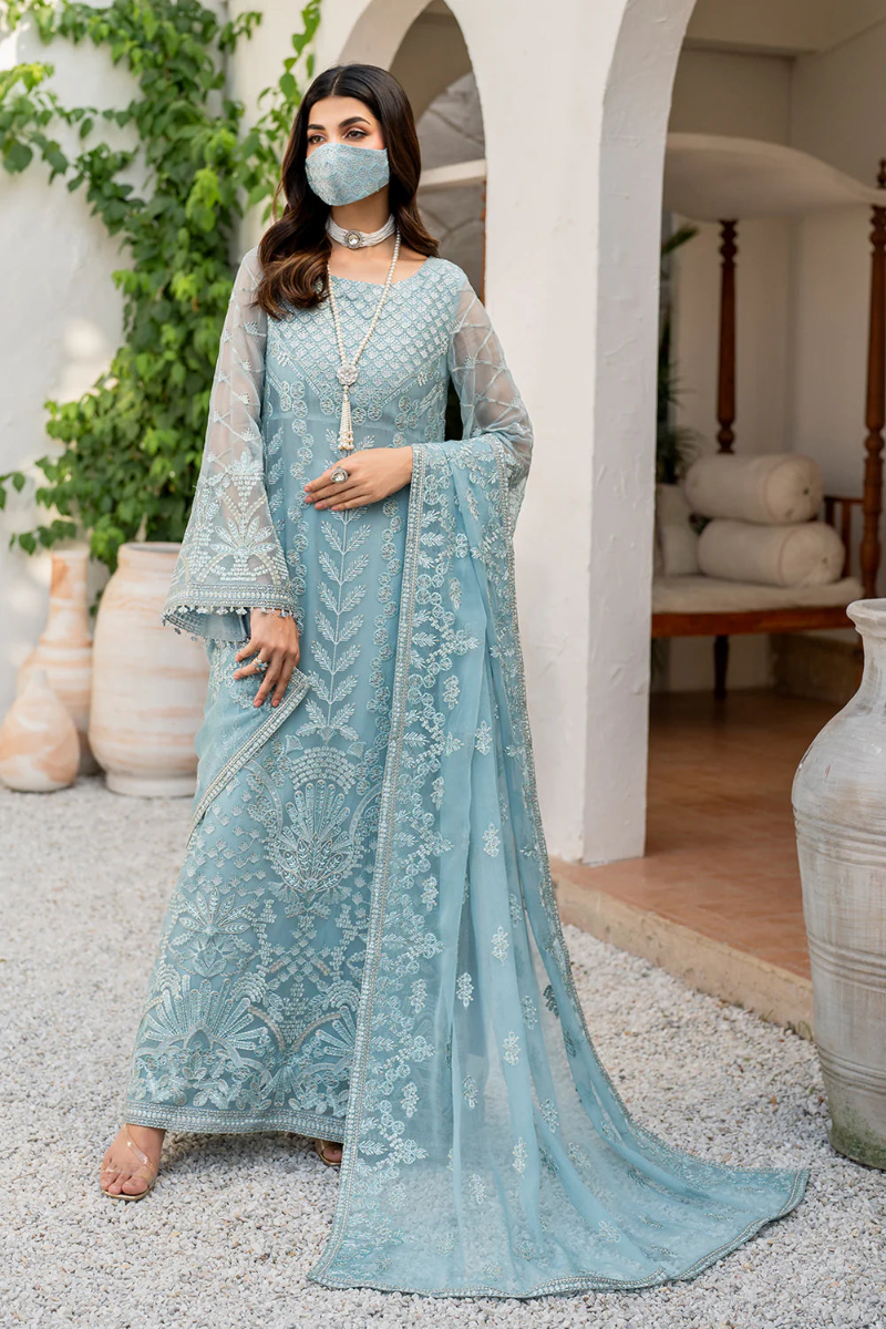 03-Piece Chiffon Suit With Heavy Embroidery | Ready To Wear