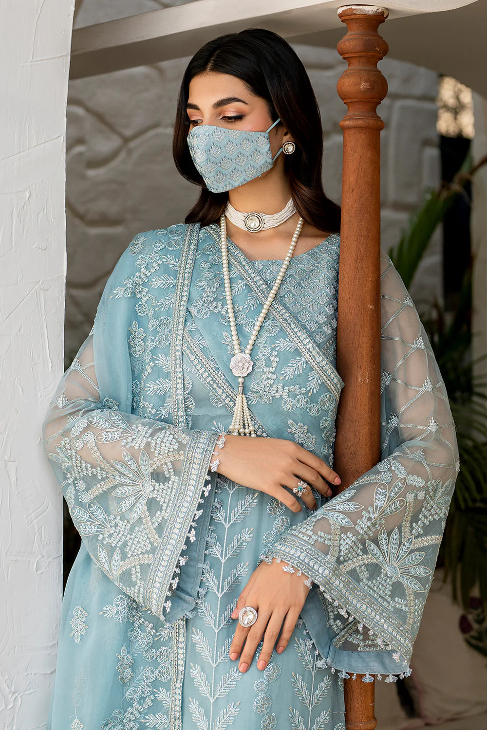 03-Piece Chiffon Suit With Heavy Embroidery | Ready To Wear
