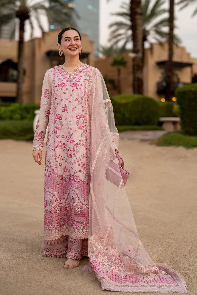 03-Piece Printed Lawn Suit With Organza Dupatta | Ready To Wear
