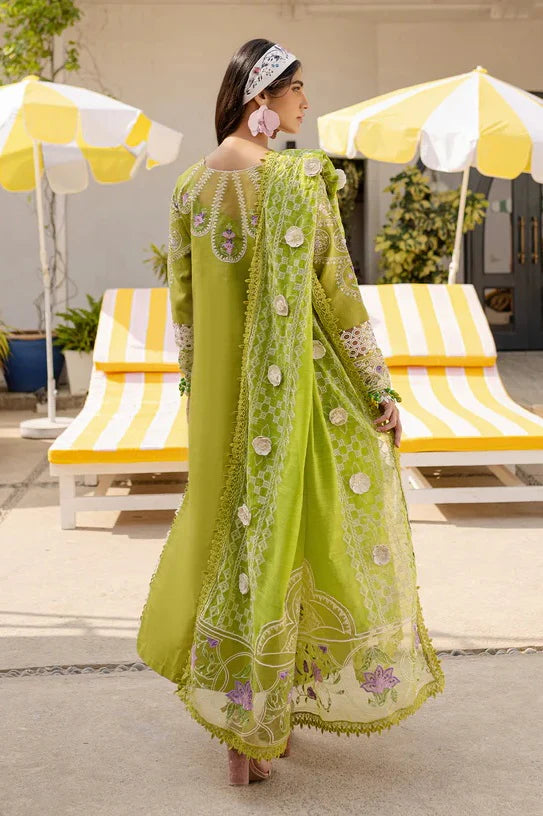 03-Piece Embroidered Lawn Suit With Net Dupatta | Ready To Wear