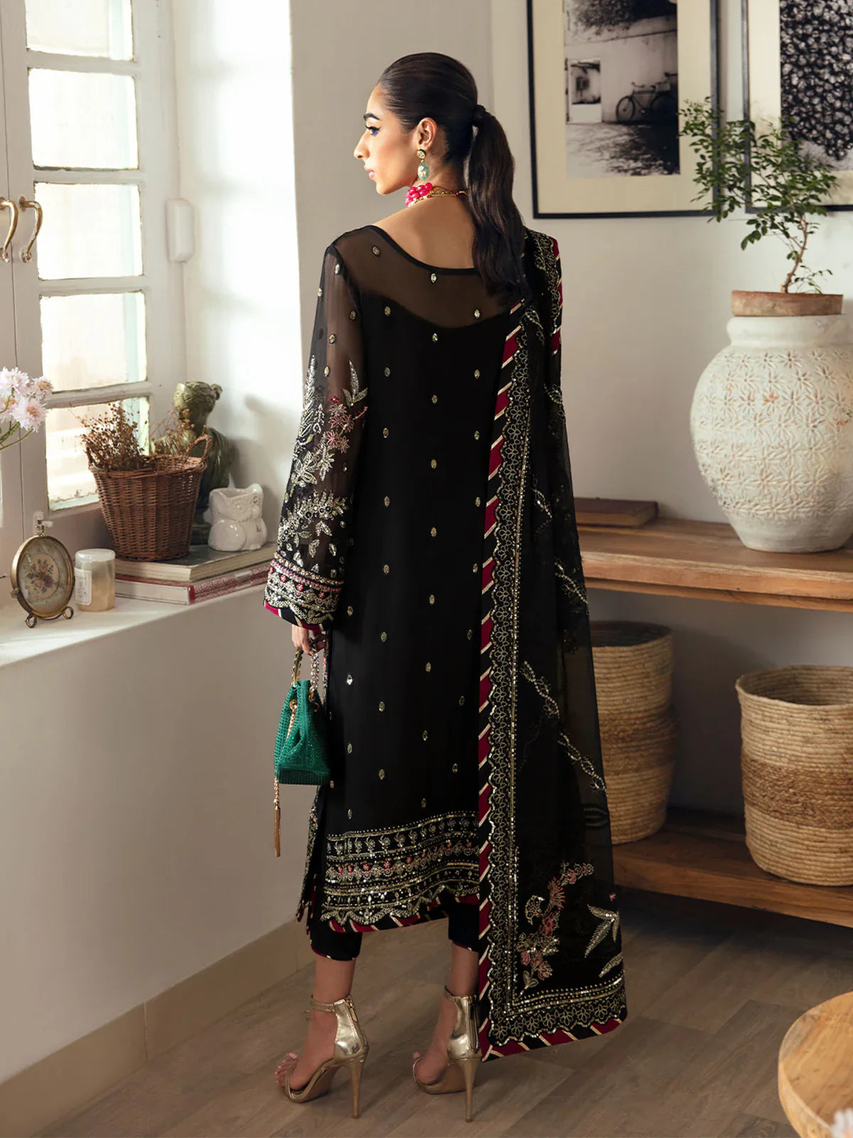 03-Piece Heavy Embroidered Chiffon Suit | Ready To Wear