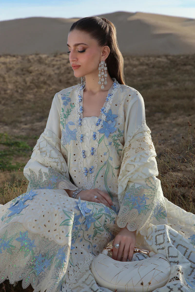 03-Piece Embroidered Lawn Suit With Borsha Dupatta | Ready To Wear