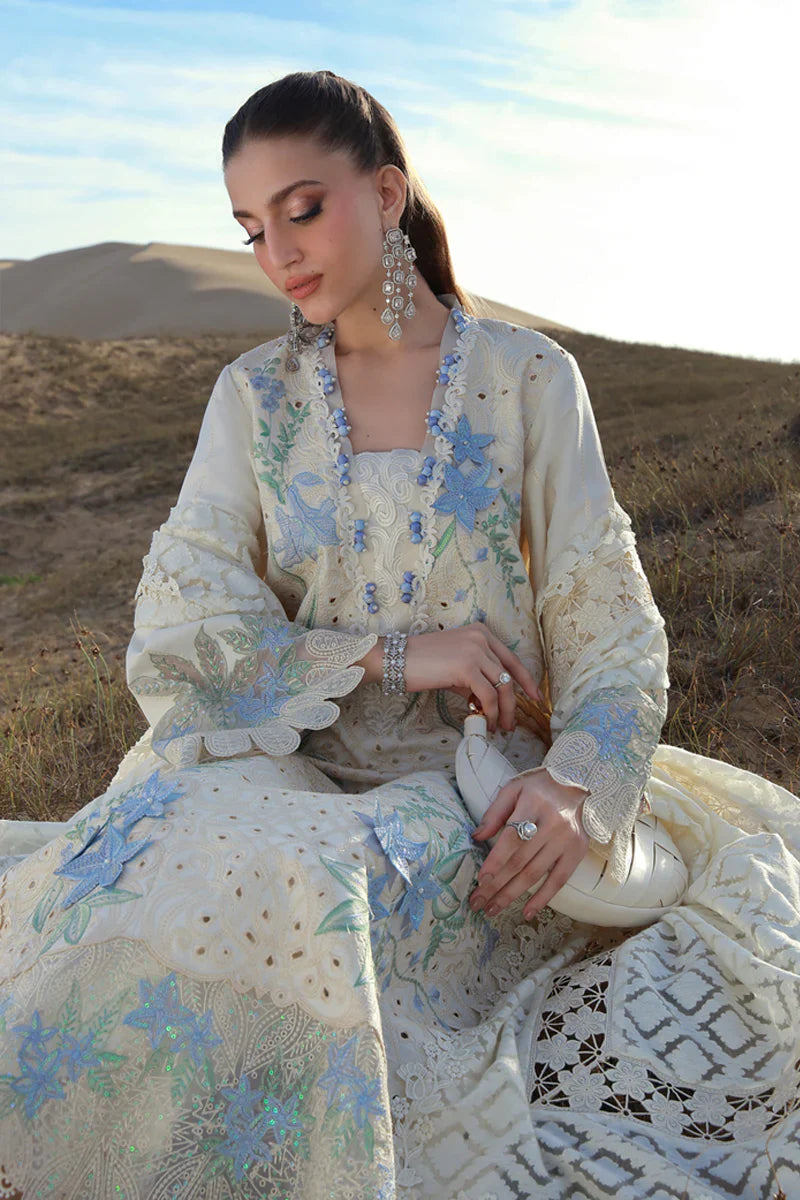 03-Piece Embroidered Lawn Suit With Borsha Dupatta | Ready To Wear