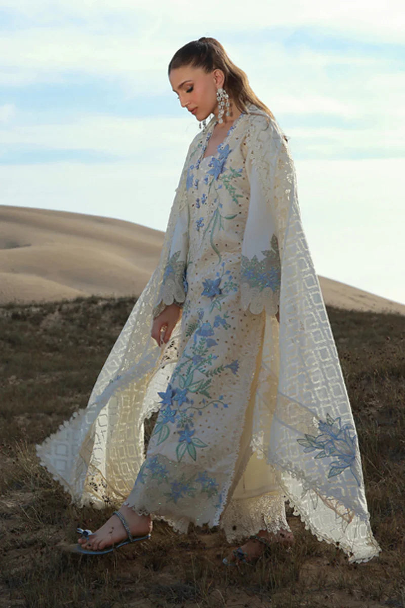 03-Piece Embroidered Lawn Suit With Borsha Dupatta | Ready To Wear
