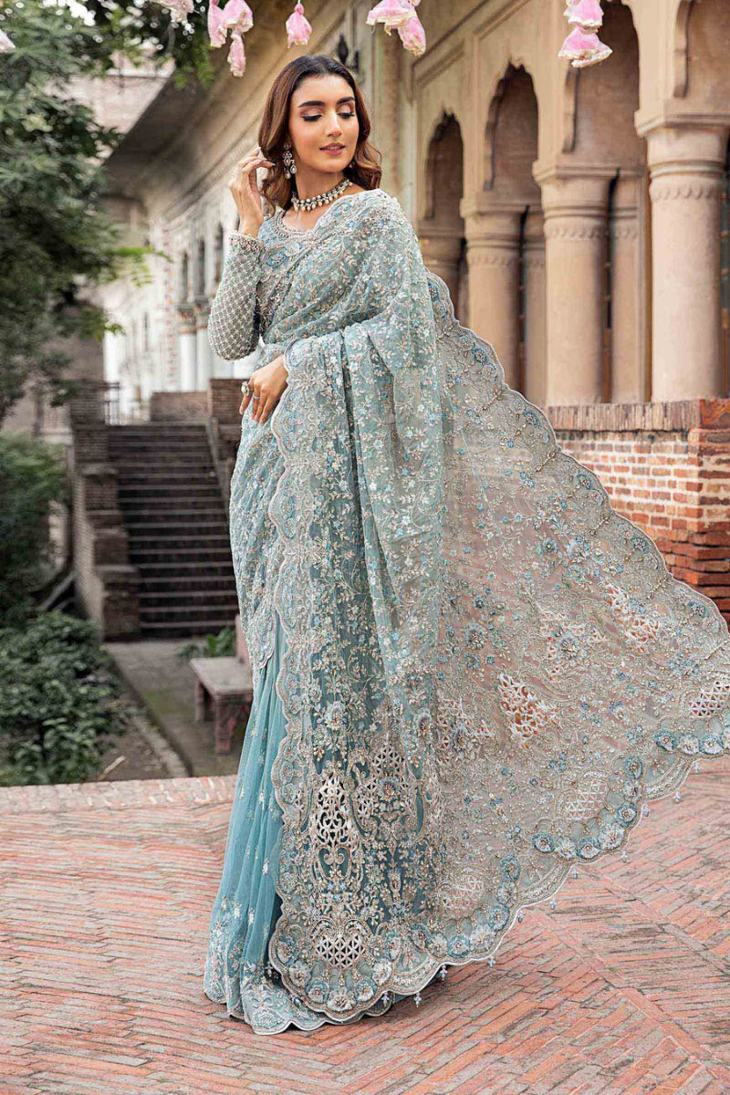 Net Saree With Heavy Embroidery | Ready To Wear