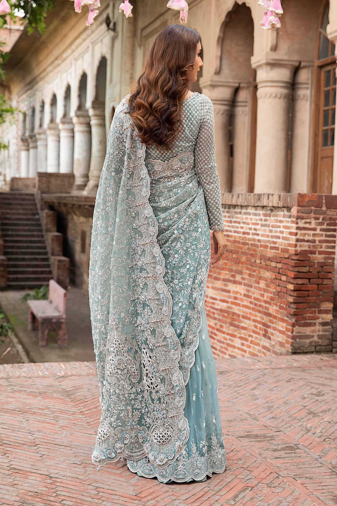 Net Saree With Heavy Embroidery | Ready To Wear
