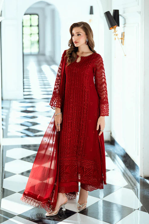 03-Piece Chiffon Suit With Sequin Work | Ready To Wear