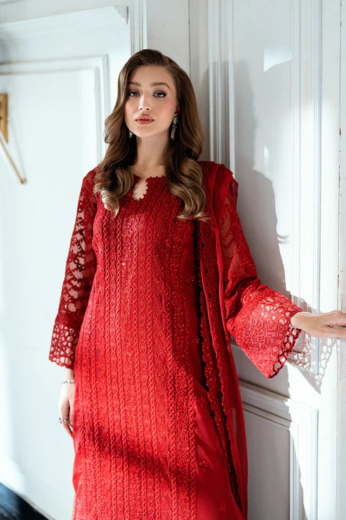 03-Piece Chiffon Suit With Sequin Work | Ready To Wear