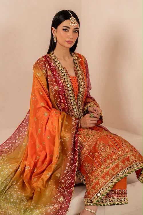 03-Piece Embroidered Chiffon Suit | Ready to Wear