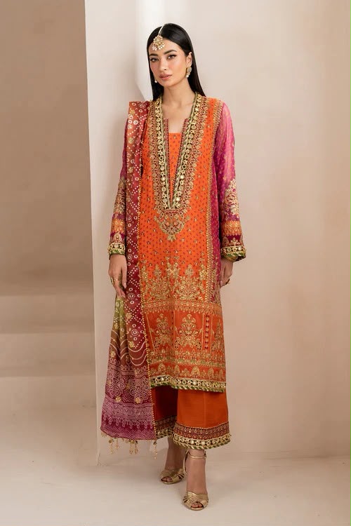 03-Piece Embroidered Chiffon Suit | Ready to Wear