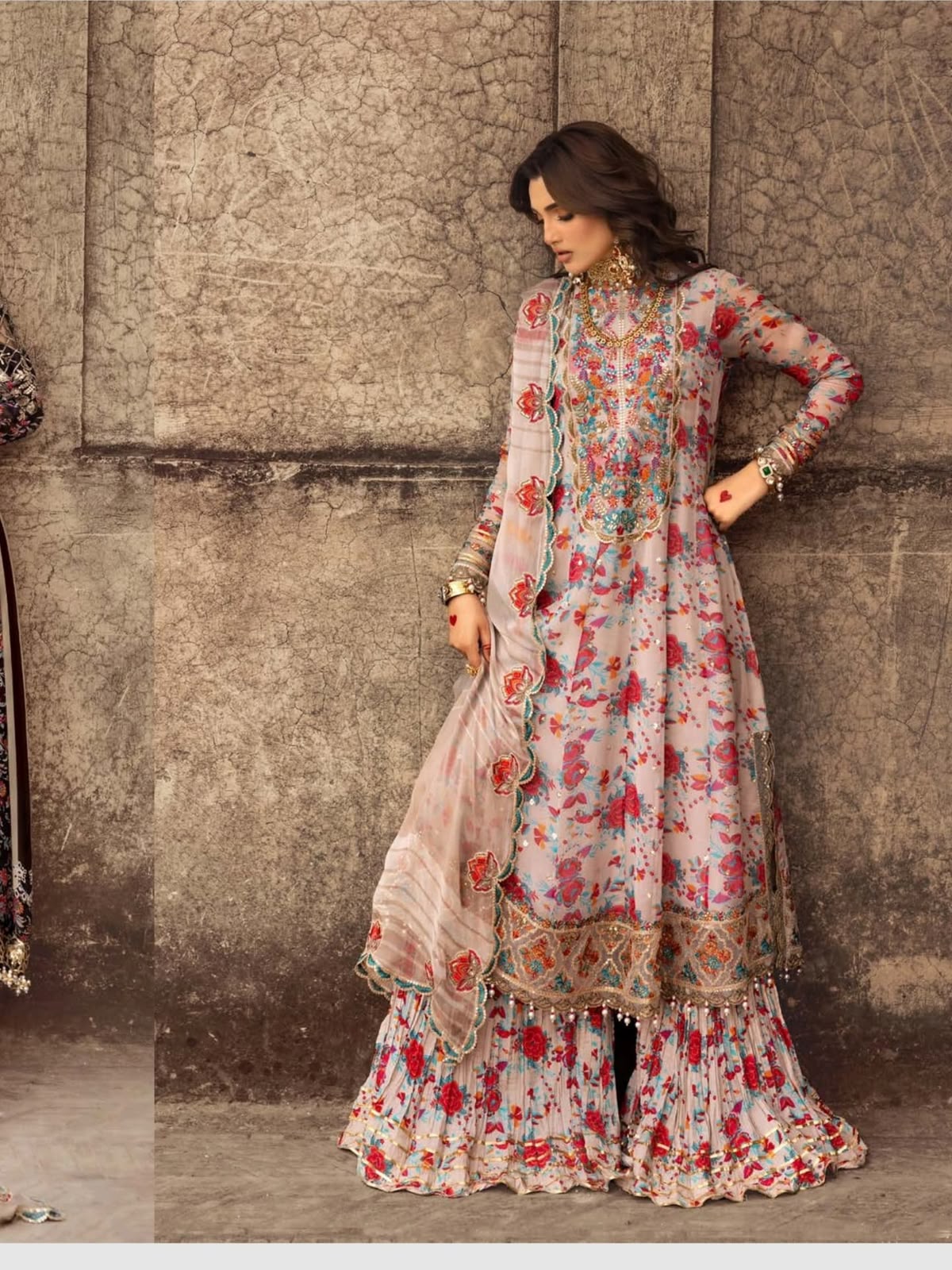 03-Piece Chiffon Suit With Embroidery | Ready To Wear