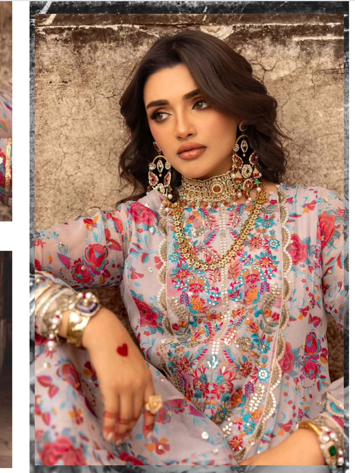 03-Piece Chiffon Suit With Embroidery | Ready To Wear