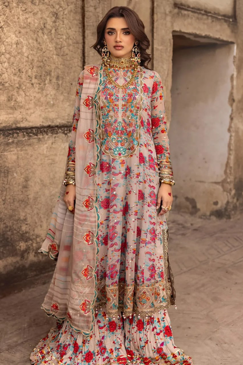 03-Piece Chiffon Suit With Embroidery | Ready To Wear