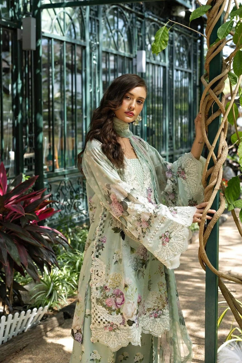 03-Piece Printed Lawn Suit With Embroidery | Ready To Wear
