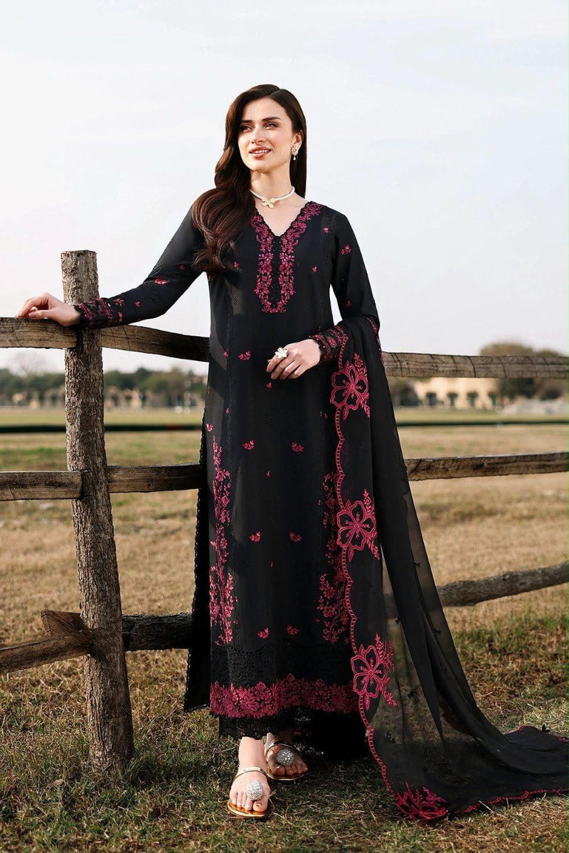 03-Piece Embroidered Chiffon Suit | Ready To Wear