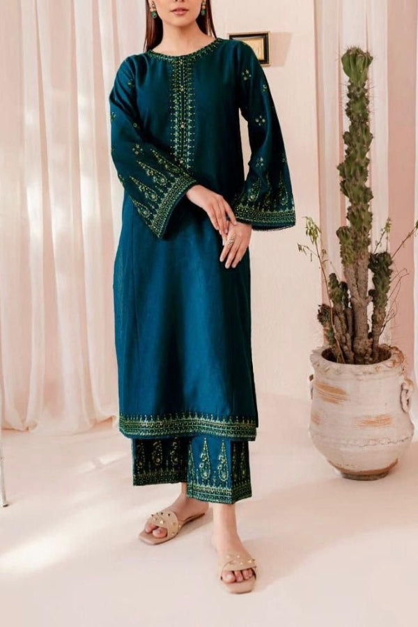 03-Piece Lawn Suit With Chiffon Dupatta | Ready To Wear