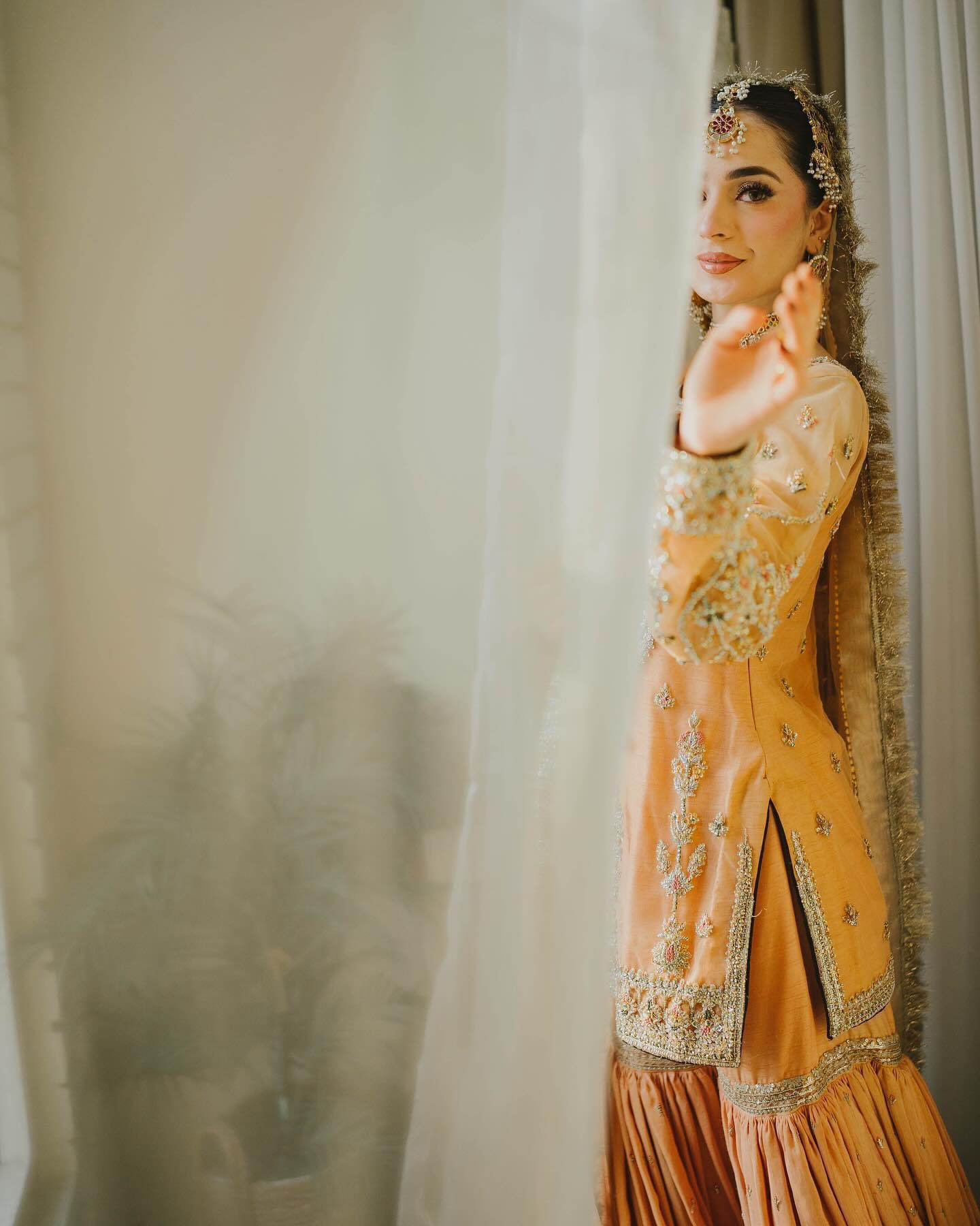03-Piece Chiffon Suit With Silk Shamoz Gharara | Ready To Wear