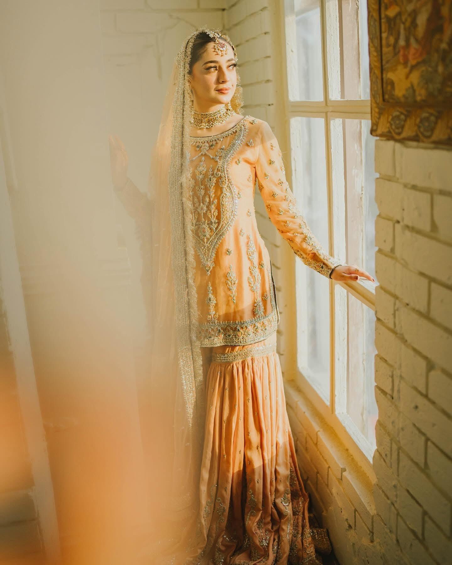 03-Piece Chiffon Suit With Silk Shamoz Gharara | Ready To Wear