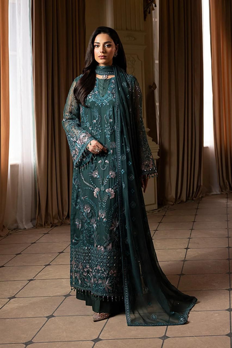 03-Piece Chiffon Suit With Embroidery | Ready To Wear