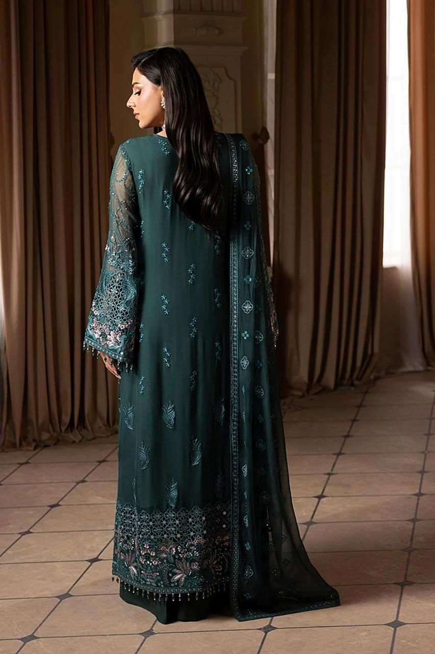 03-Piece Chiffon Suit With Embroidery | Ready To Wear