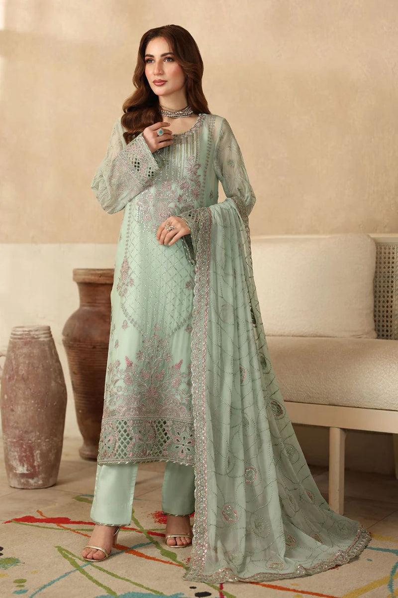 03-Piece Embroidered Chiffon Suit | Ready To Wear