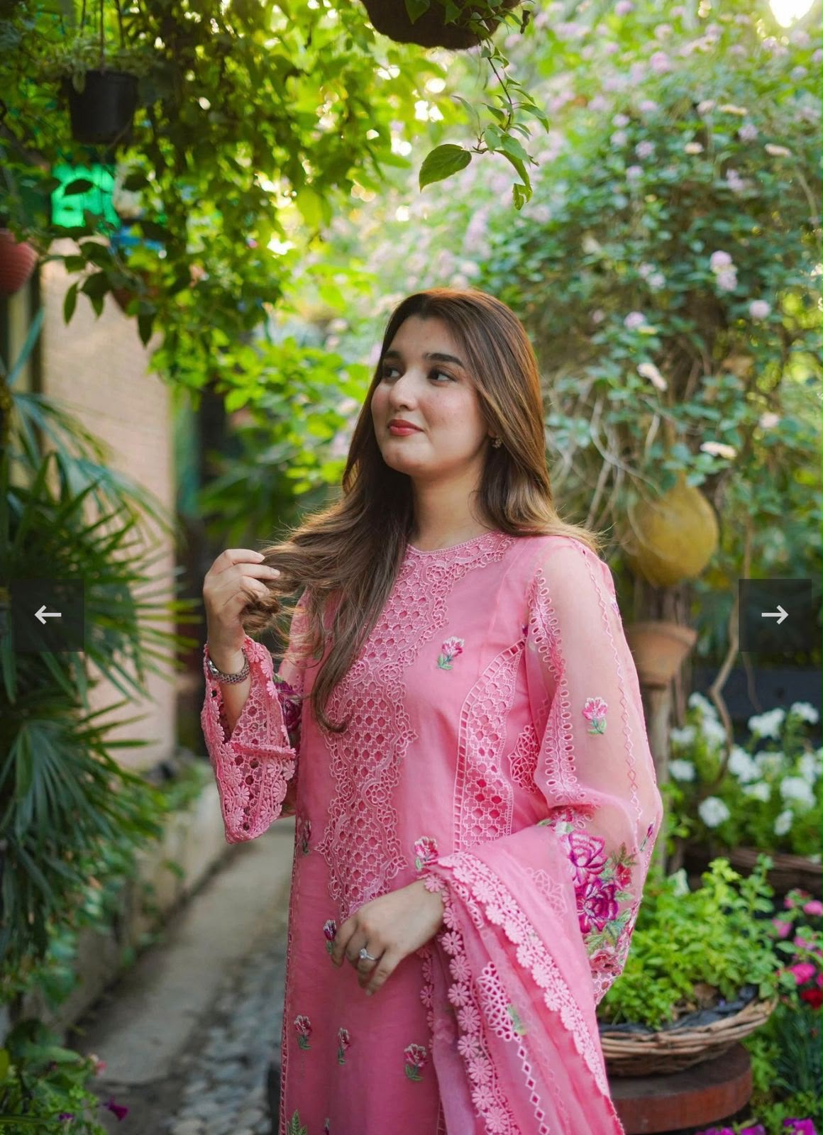 03-Piece Embroidered Organza Suit | Ready To Wear